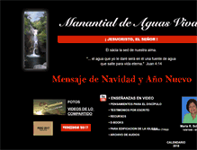 Tablet Screenshot of manantialdeaguasvivas.org